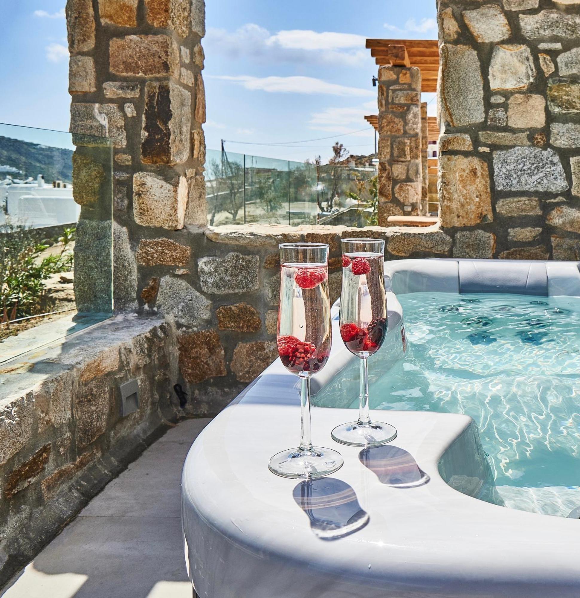 Due Mari Mykonos Hotell Agios Ioannis Diakoftis Eksteriør bilde